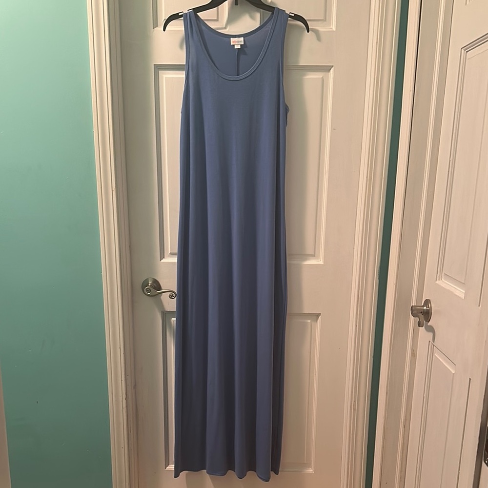 LuLaRoe Blue Maxi Dress